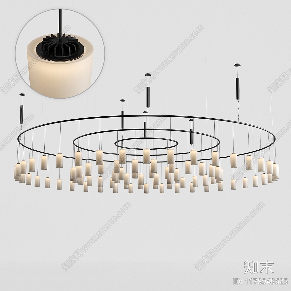 吊灯3D模型下载【ID:1178949625】