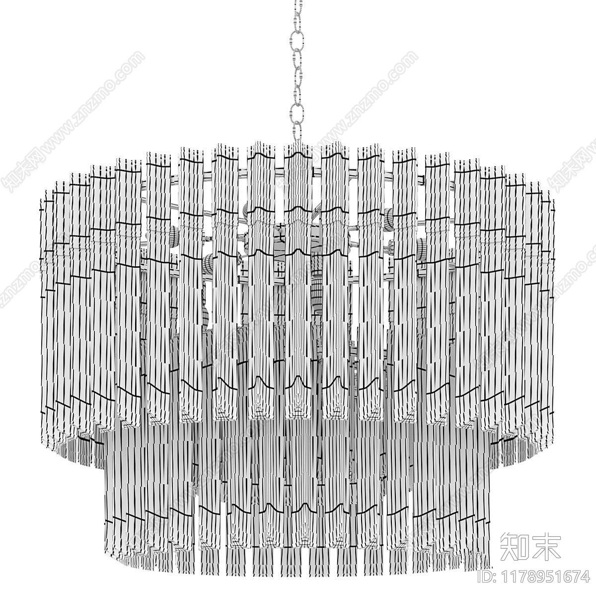 吊灯3D模型下载【ID:1178951674】