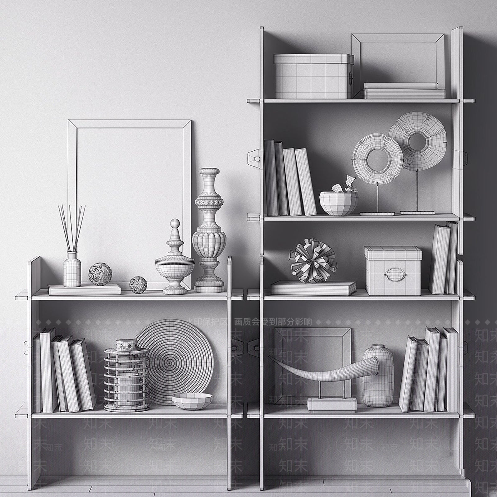 置物架3D模型下载【ID:1178951937】