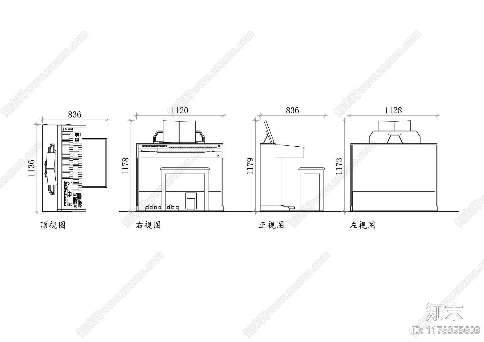 现代乐器施工图下载【ID:1178955603】