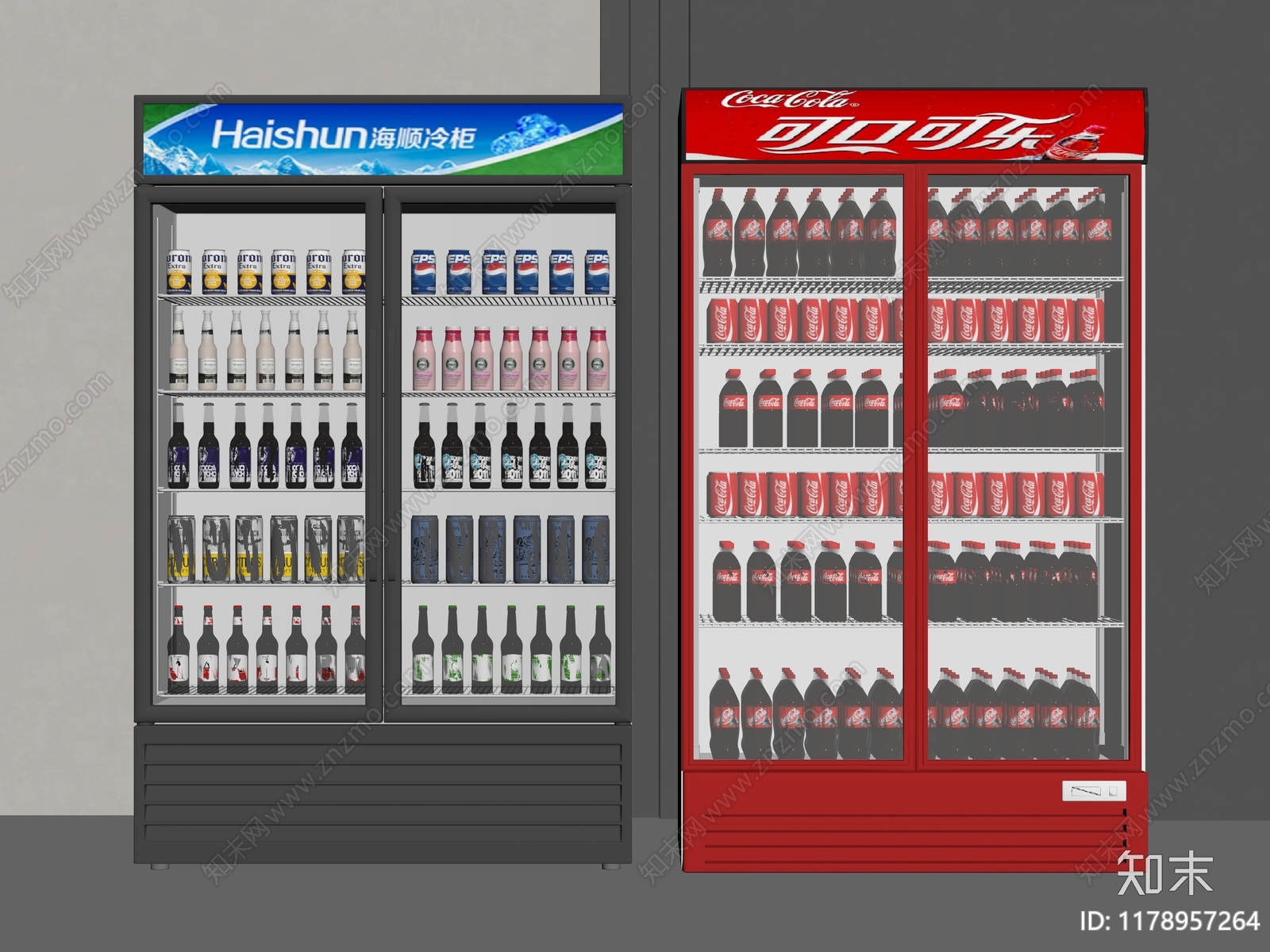 冰柜SU模型下载【ID:1178957264】