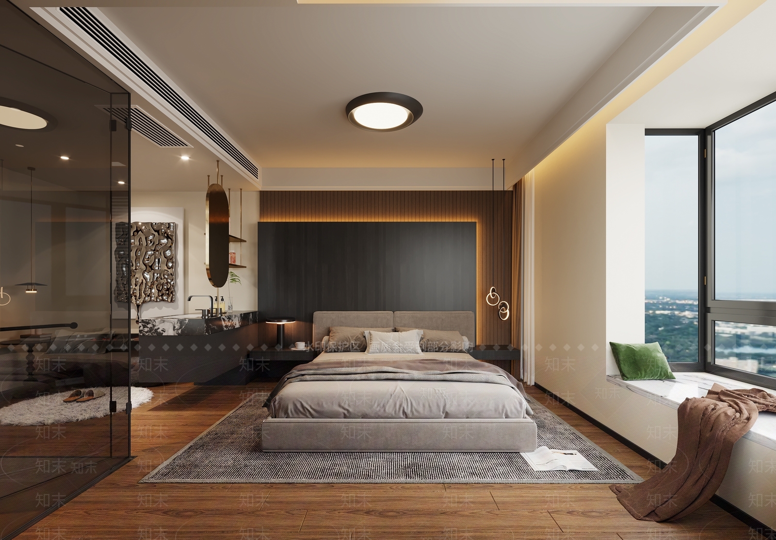 现代衣帽间3D模型下载【ID:1214859551】