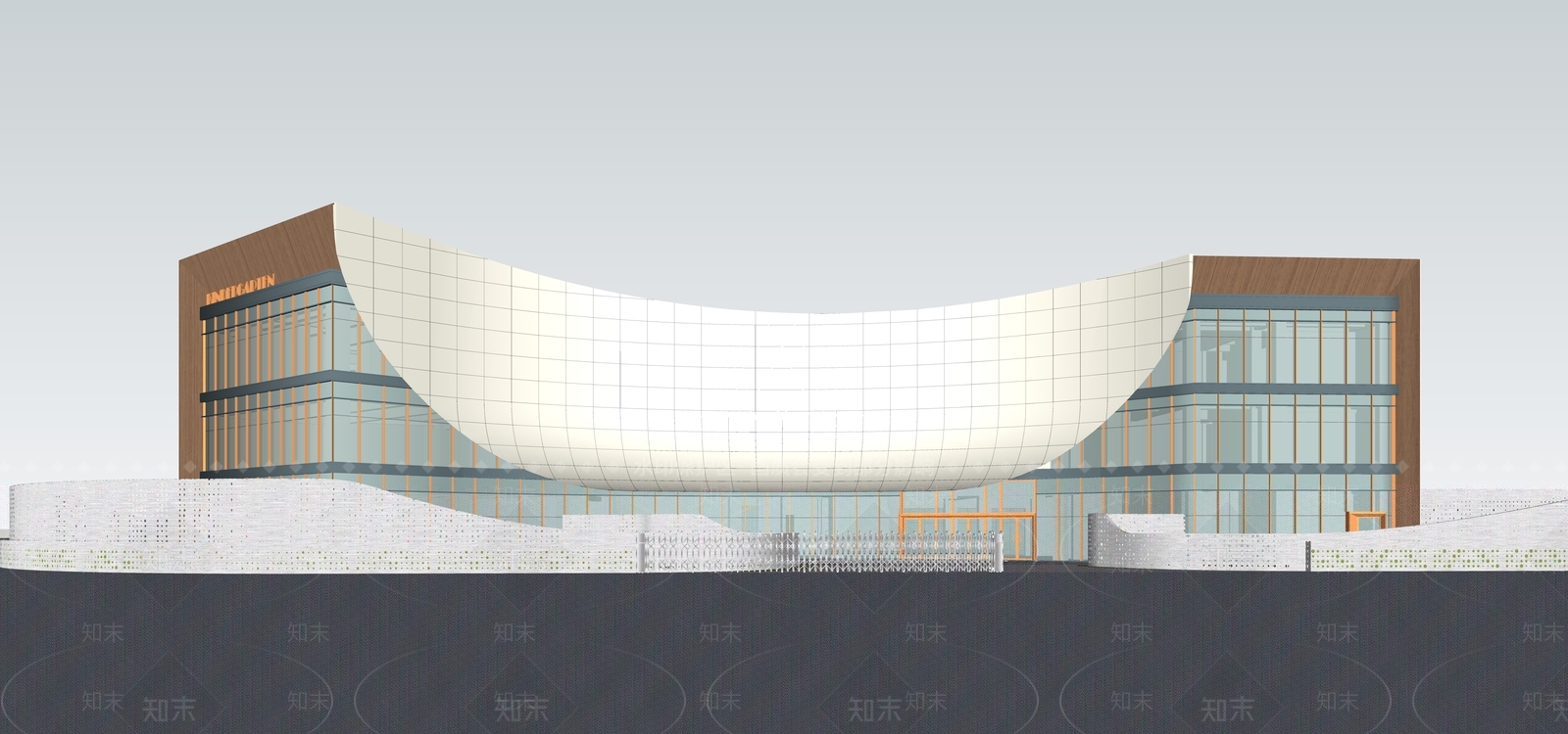 现代学校建筑SU模型下载【ID:1178960677】