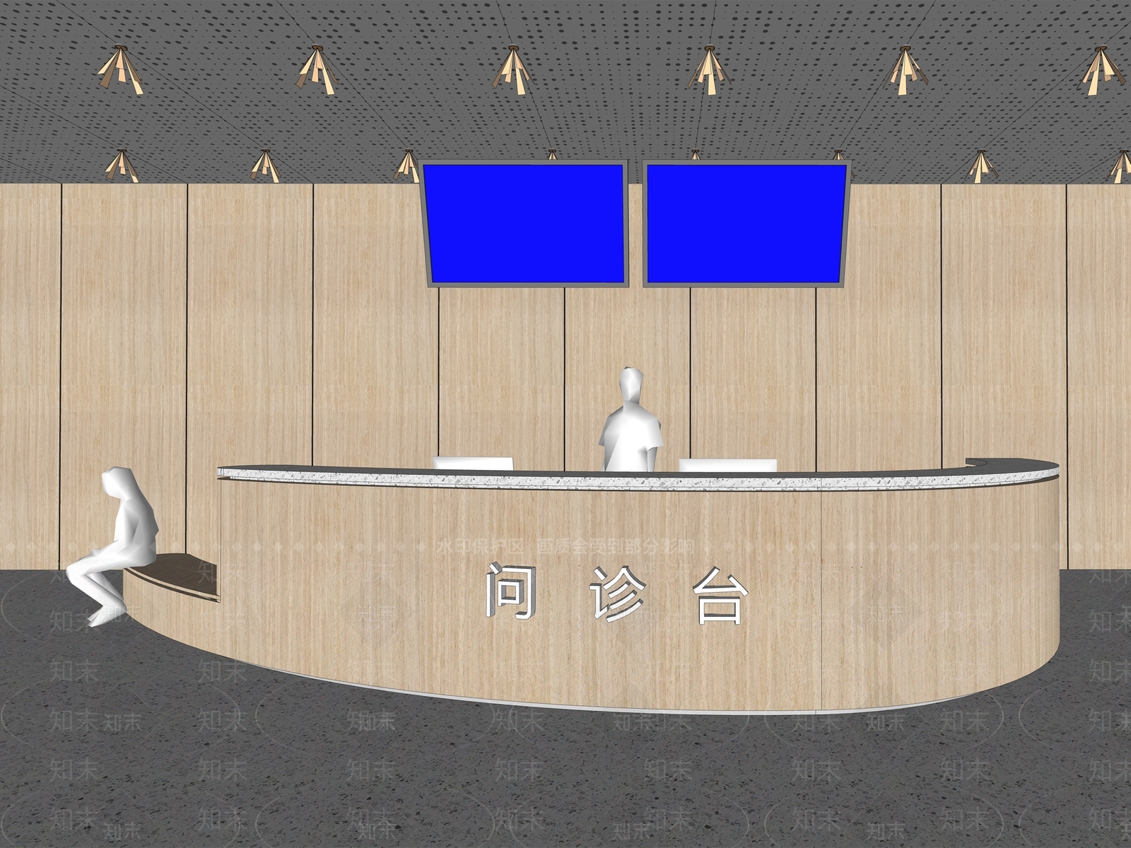 现代医院SU模型下载【ID:1178962642】