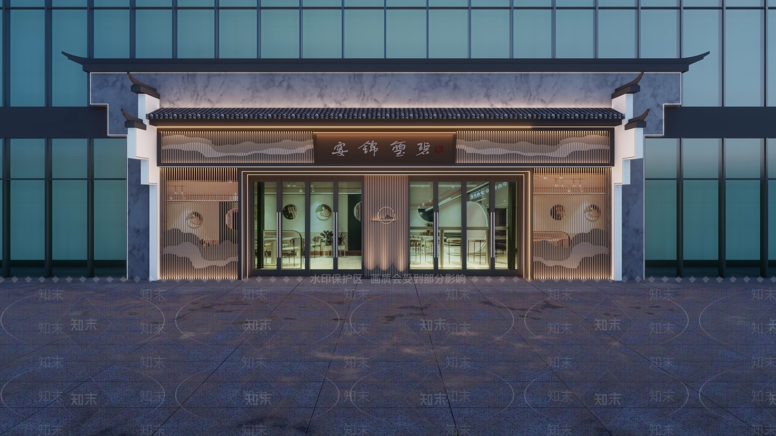 新中式中式牌坊牌楼SU模型下载【ID:1178966207】