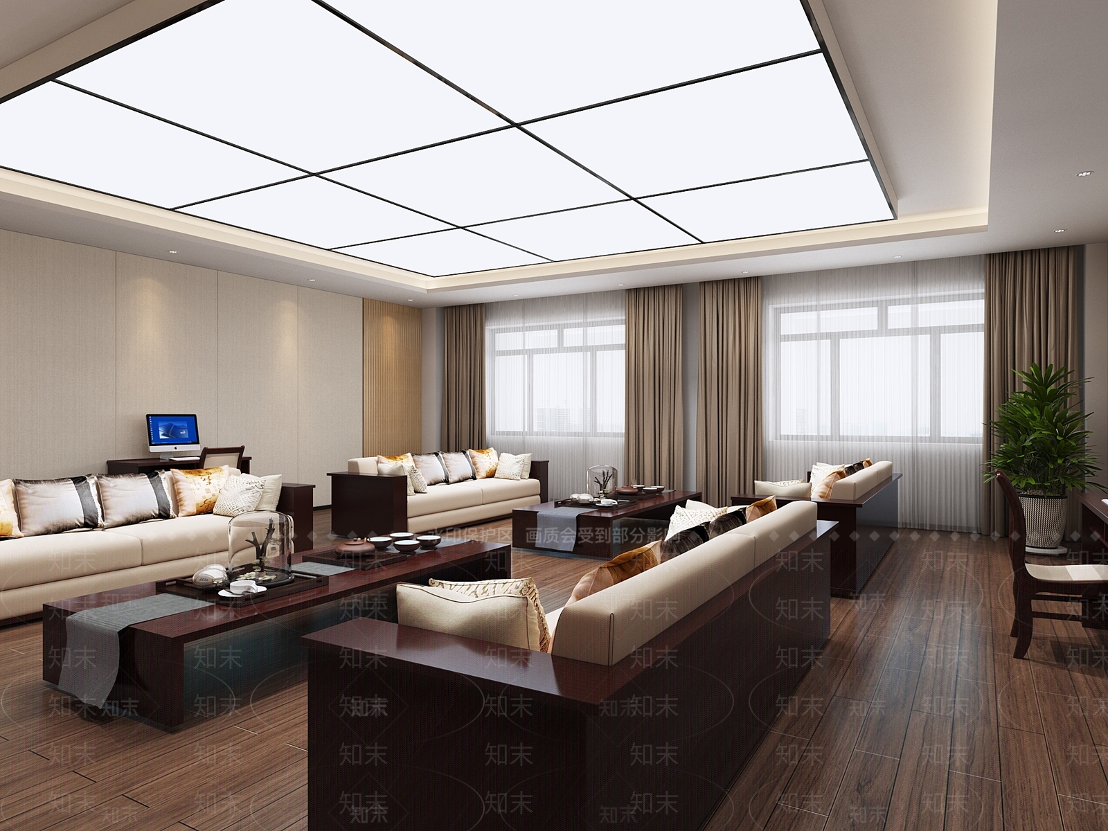现代接待室3D模型下载【ID:1178970119】