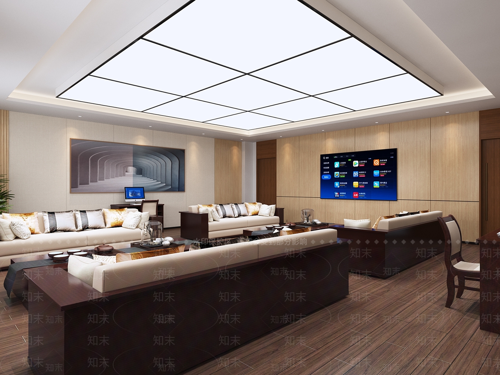 现代接待室3D模型下载【ID:1178970119】
