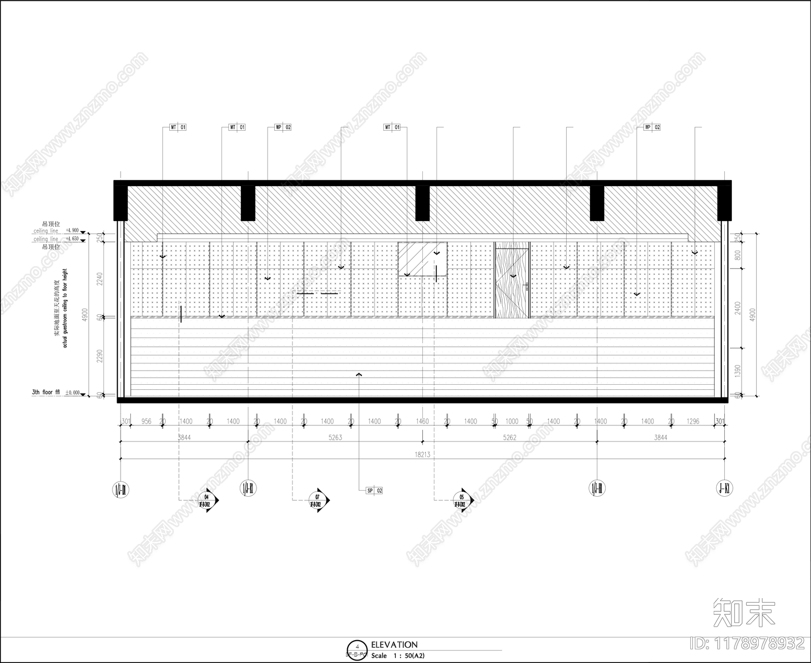 现代新中式报告厅施工图下载【ID:1178978932】