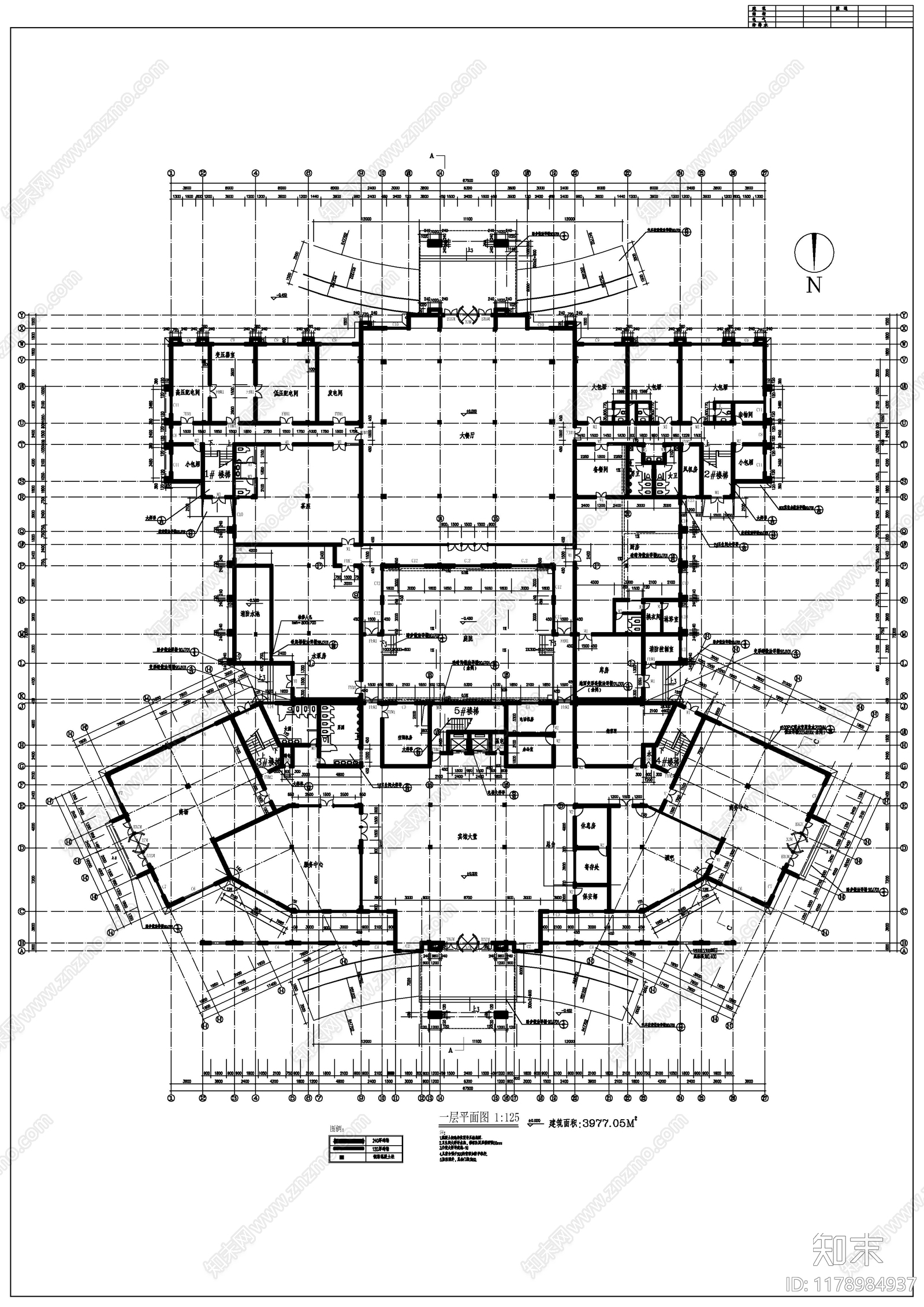 建筑平面图施工图下载【ID:1178984937】