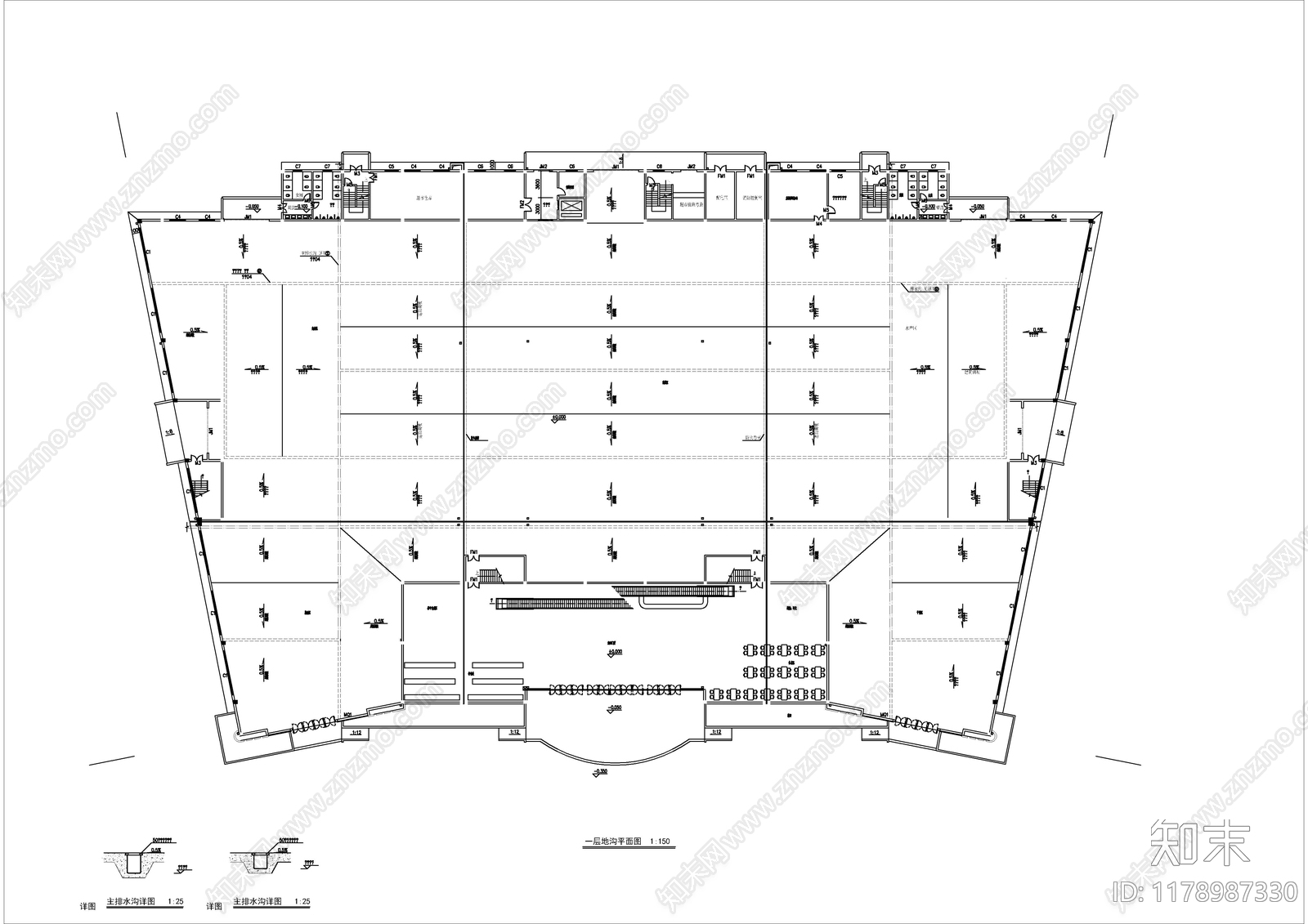 现代其他商业建筑cad施工图下载【ID:1178987330】