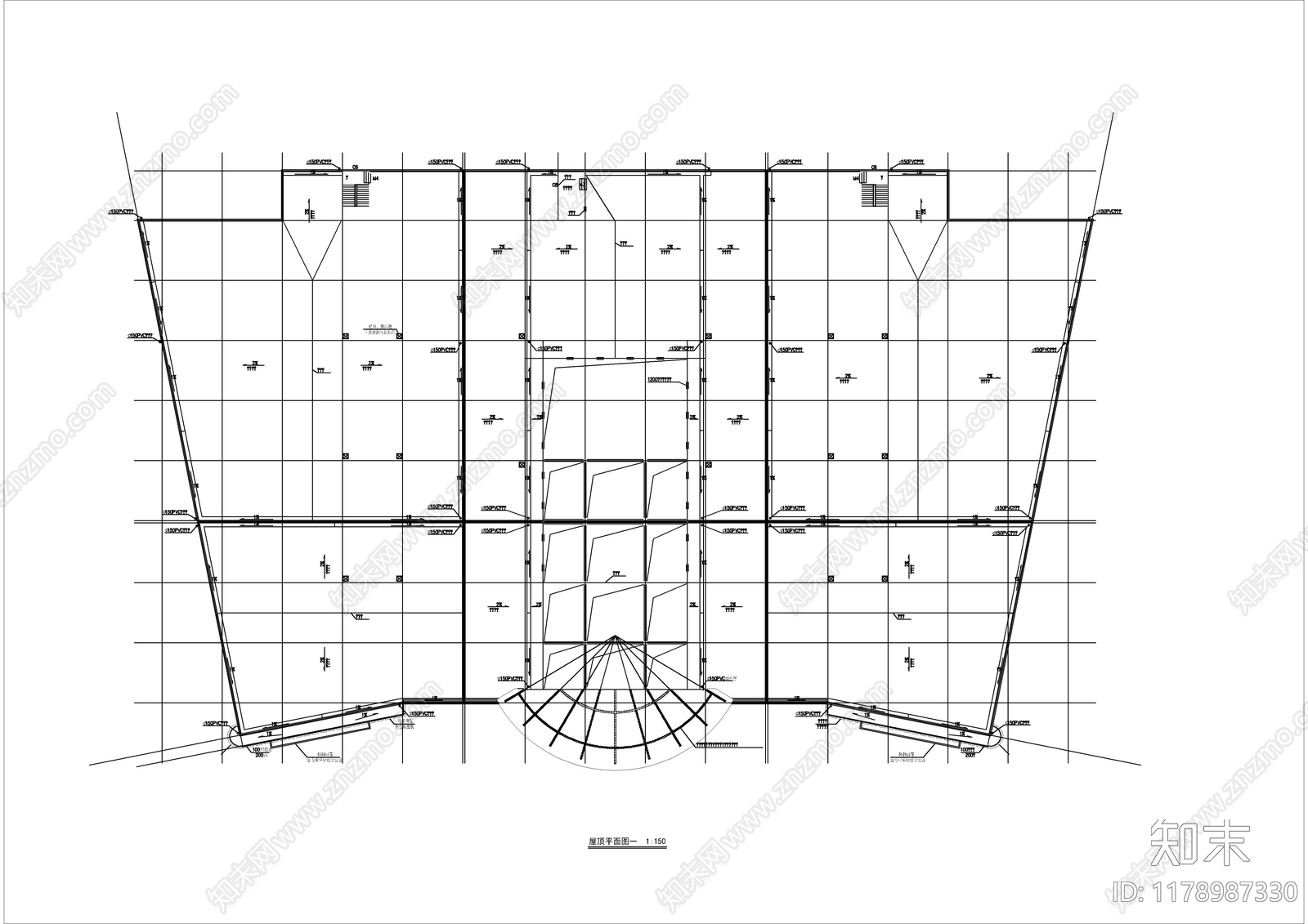 现代其他商业建筑cad施工图下载【ID:1178987330】