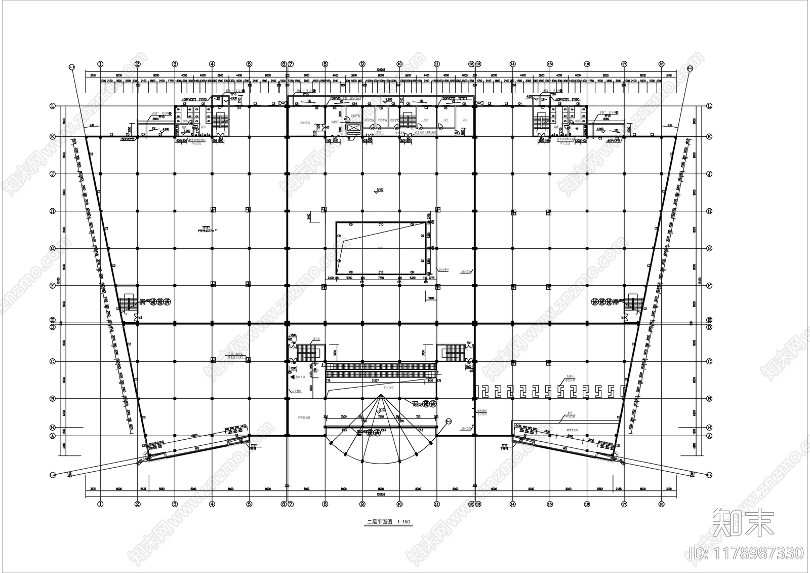 现代其他商业建筑cad施工图下载【ID:1178987330】