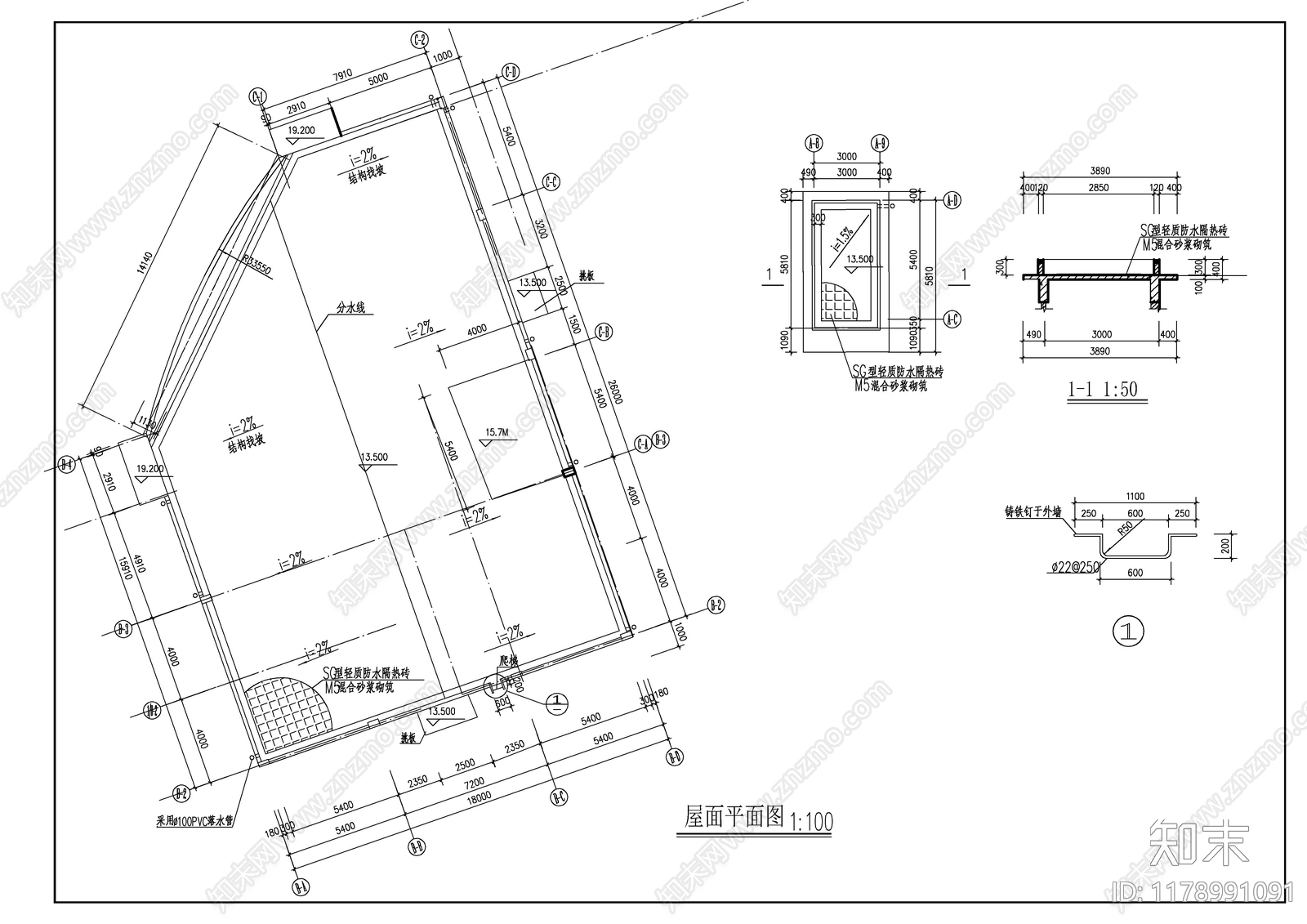 现代酒店建筑施工图下载【ID:1178991091】