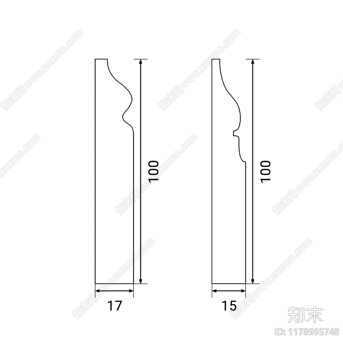 法式复古线条3D模型下载【ID:1178995748】