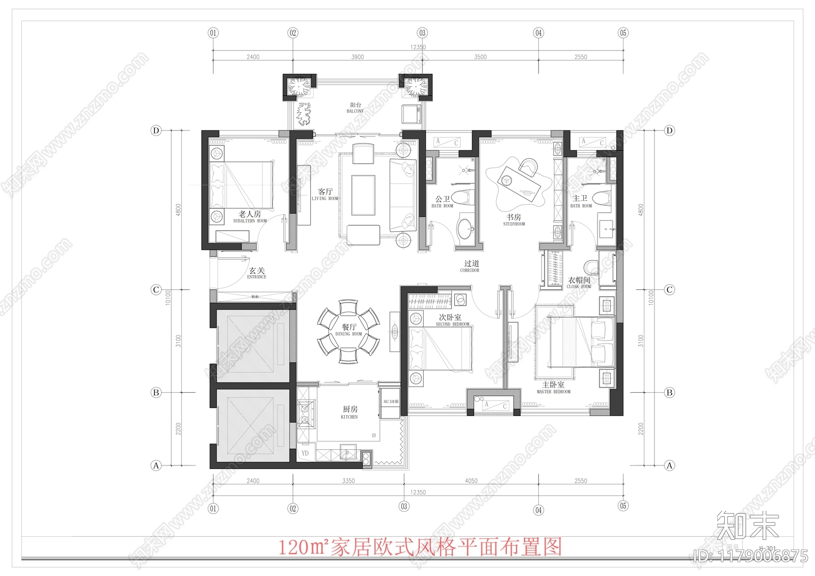 欧式文创店施工图下载【ID:1179006875】