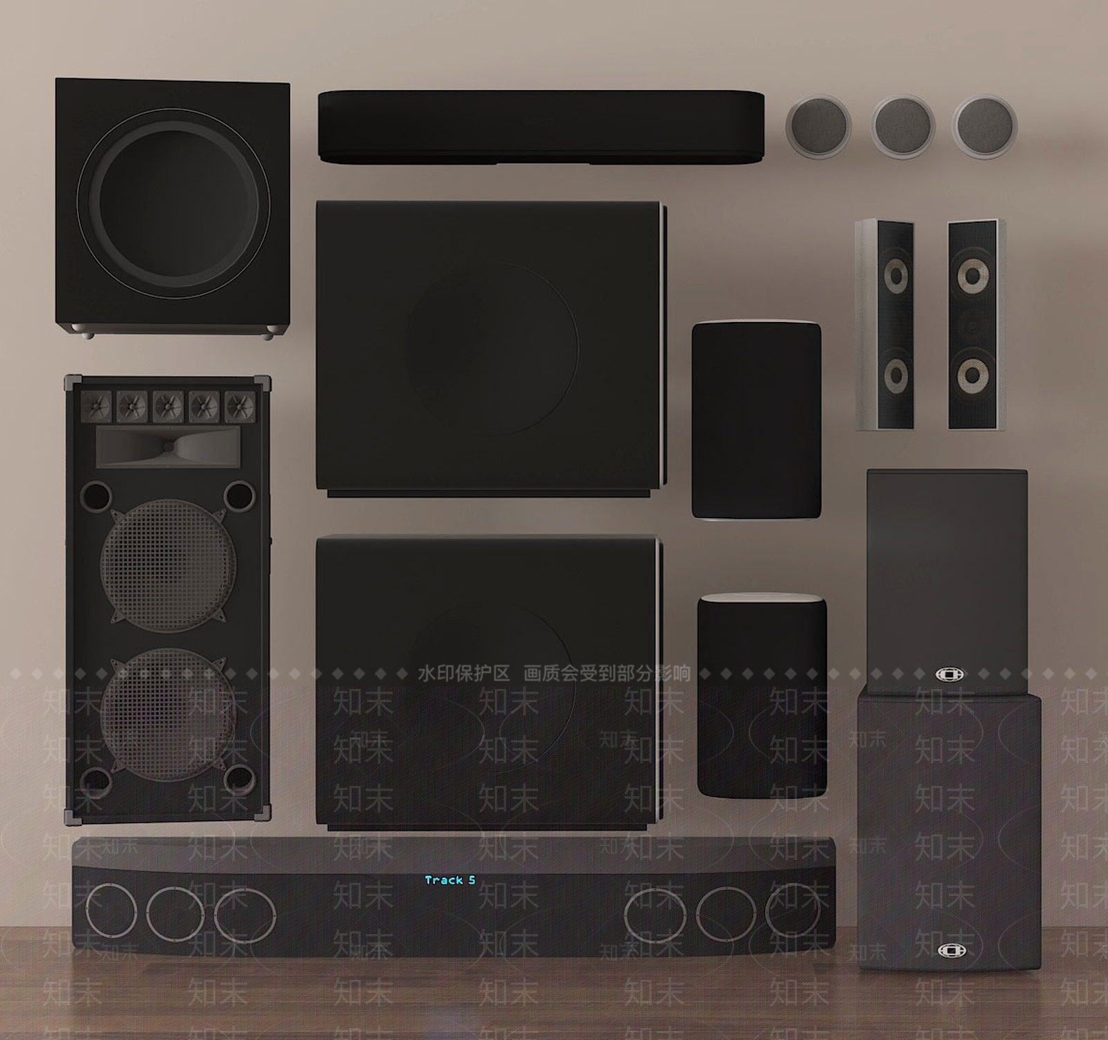 音响SU模型下载【ID:1179031517】