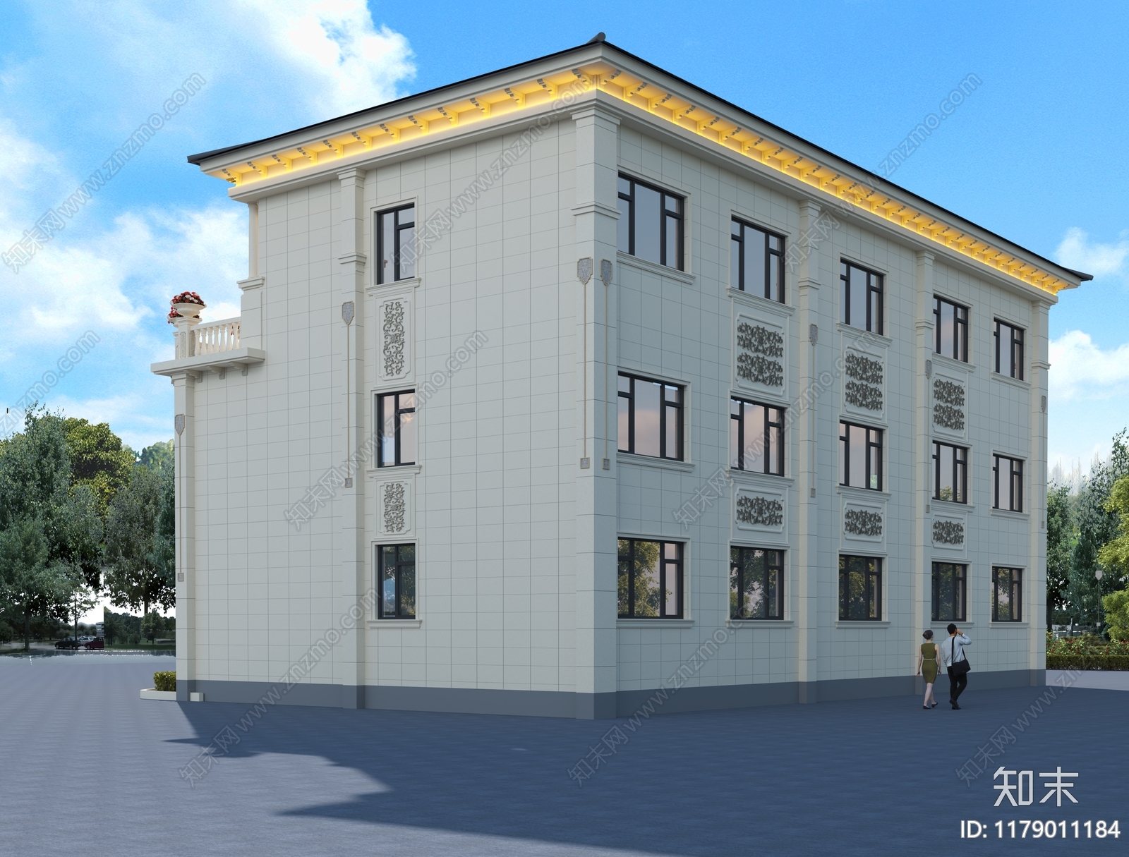 现代欧式其他建筑外观3D模型下载【ID:1179011184】