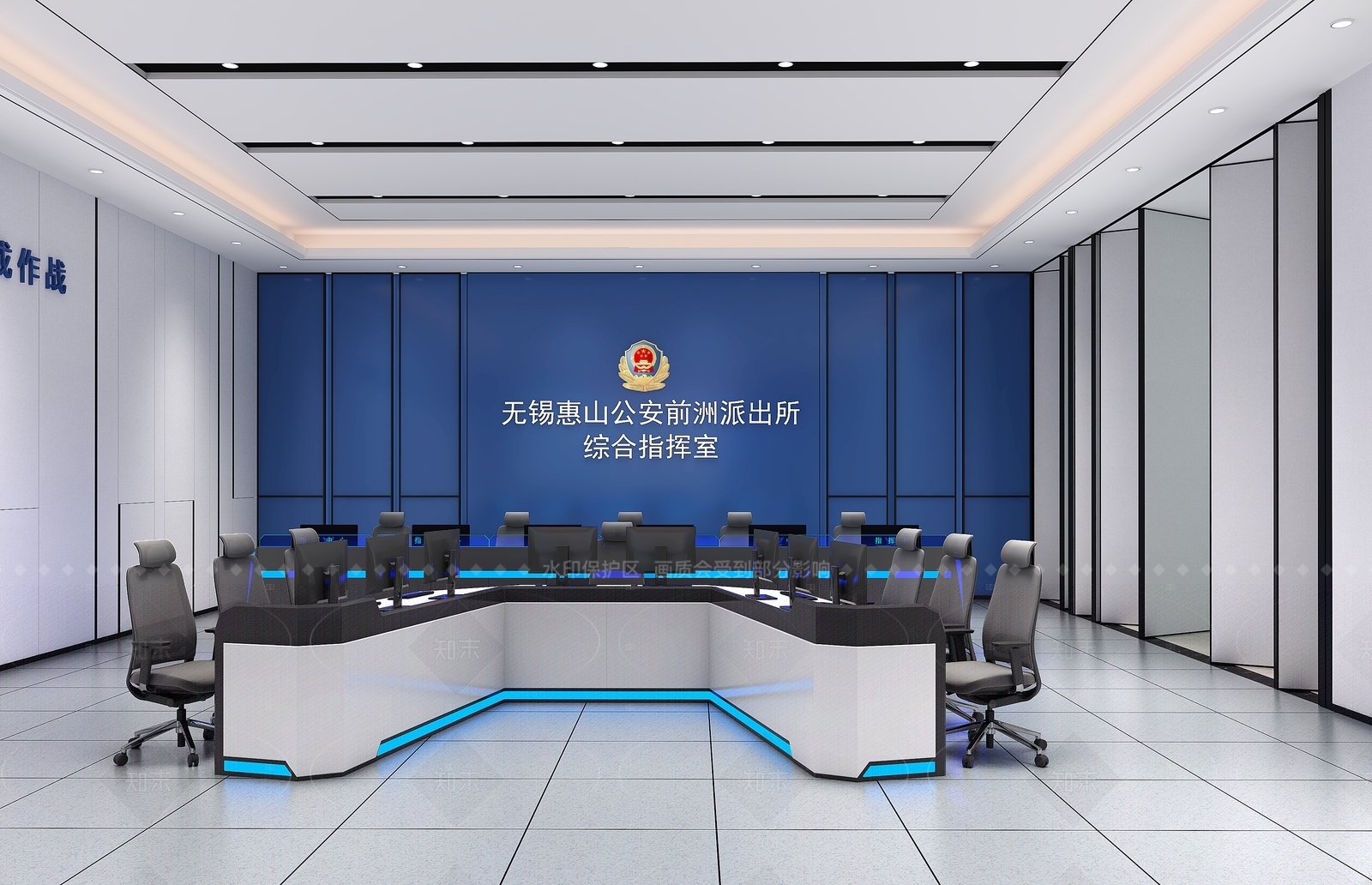 现代指挥中心3D模型下载【ID:1179013974】