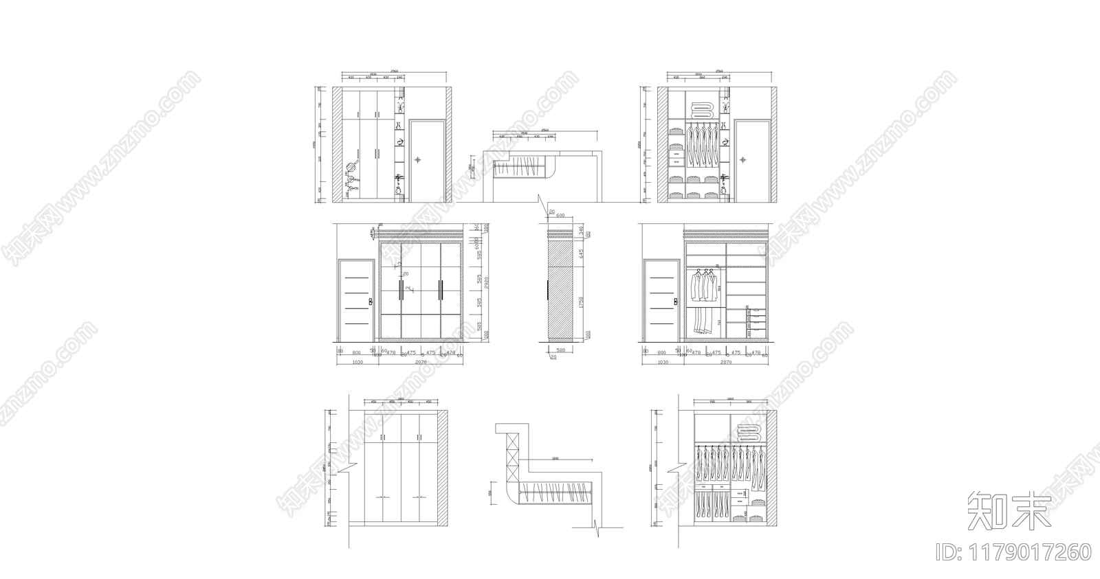 现代综合家具图库cad施工图下载【ID:1179017260】