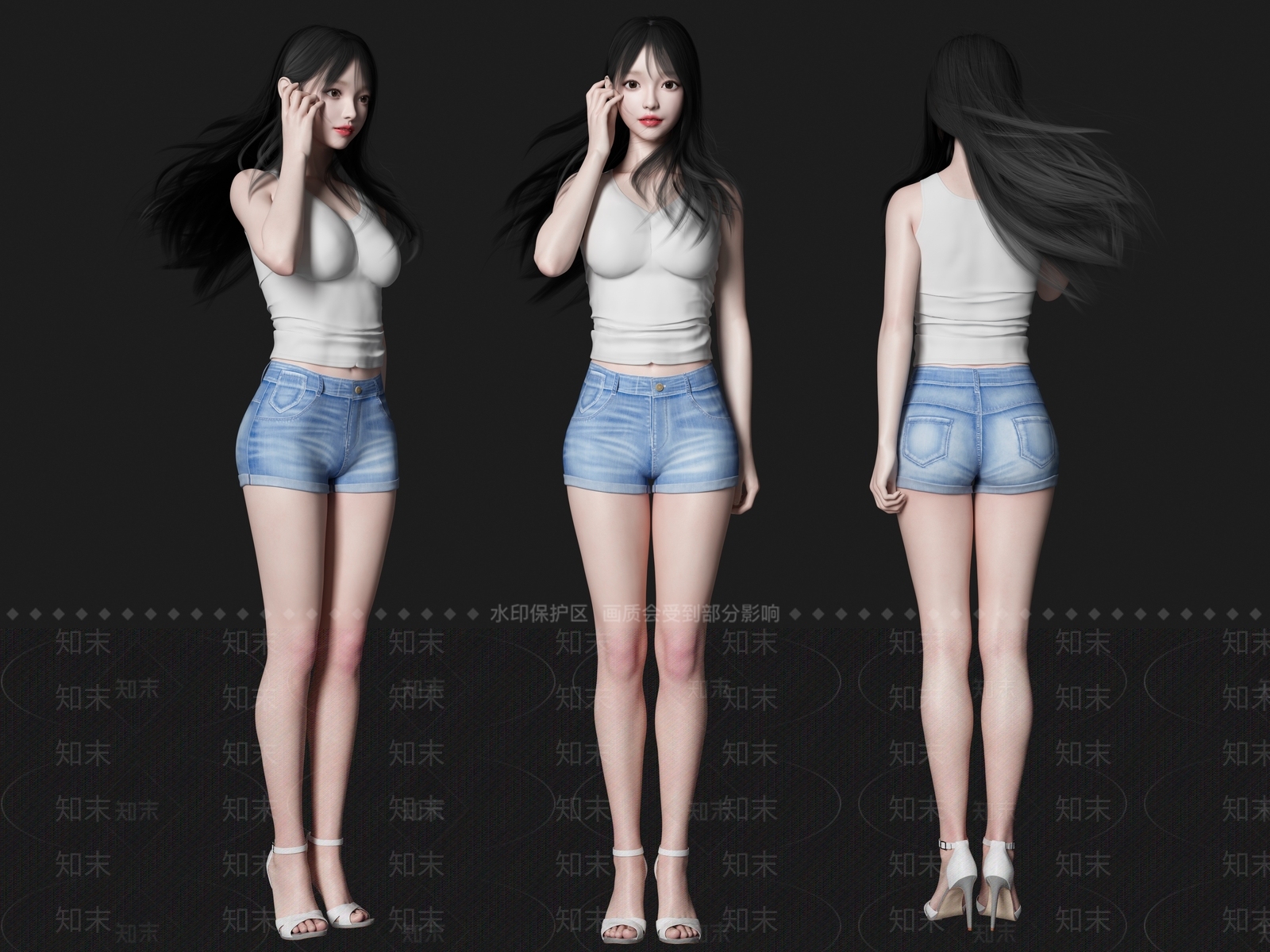 女人3D模型下载【ID:1179019119】
