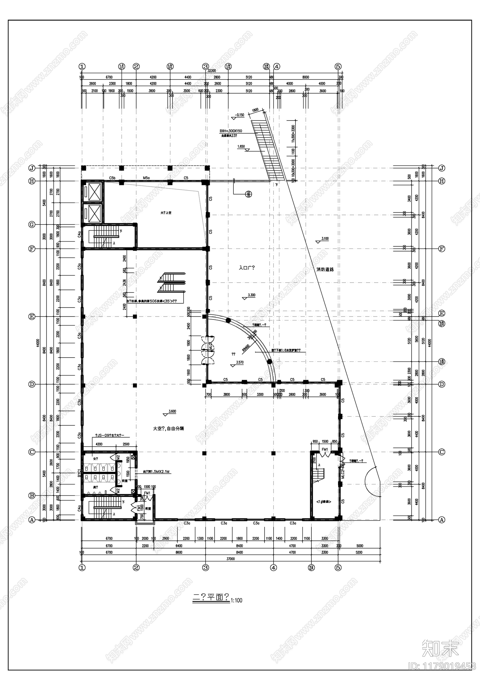 现代简欧酒店建筑cad施工图下载【ID:1179019453】