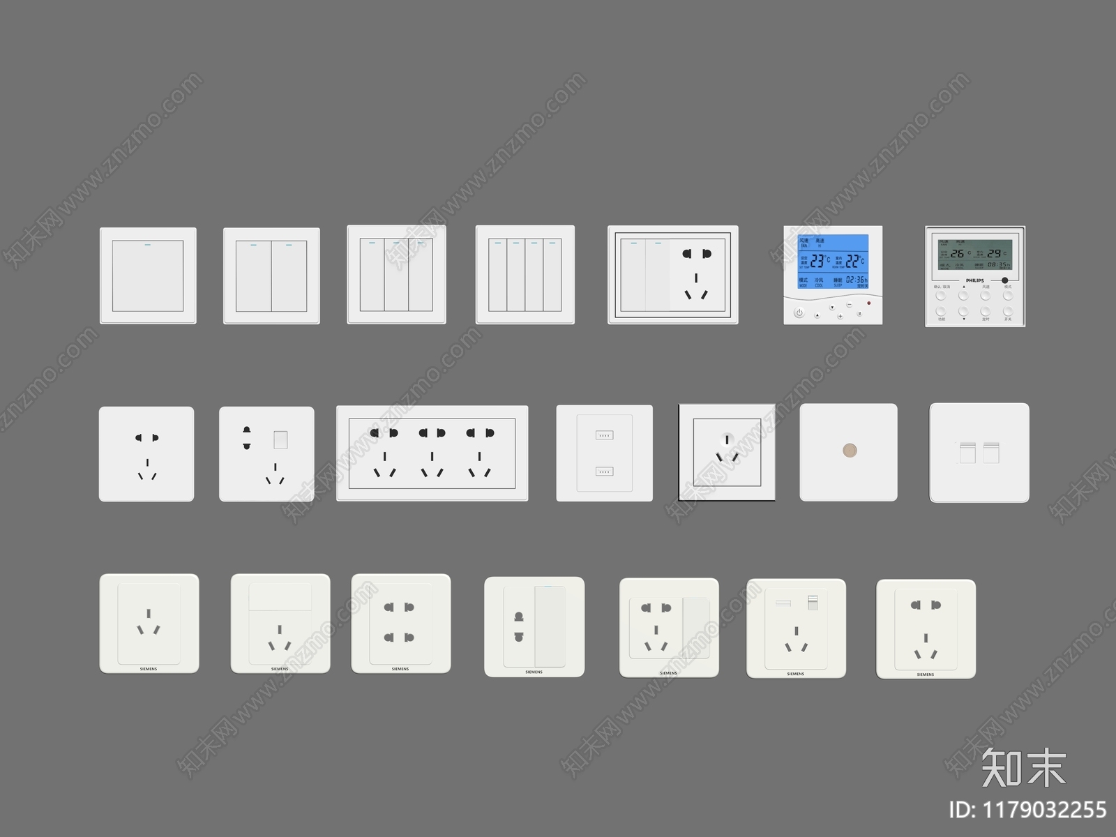 开关插座SU模型下载【ID:1179032255】
