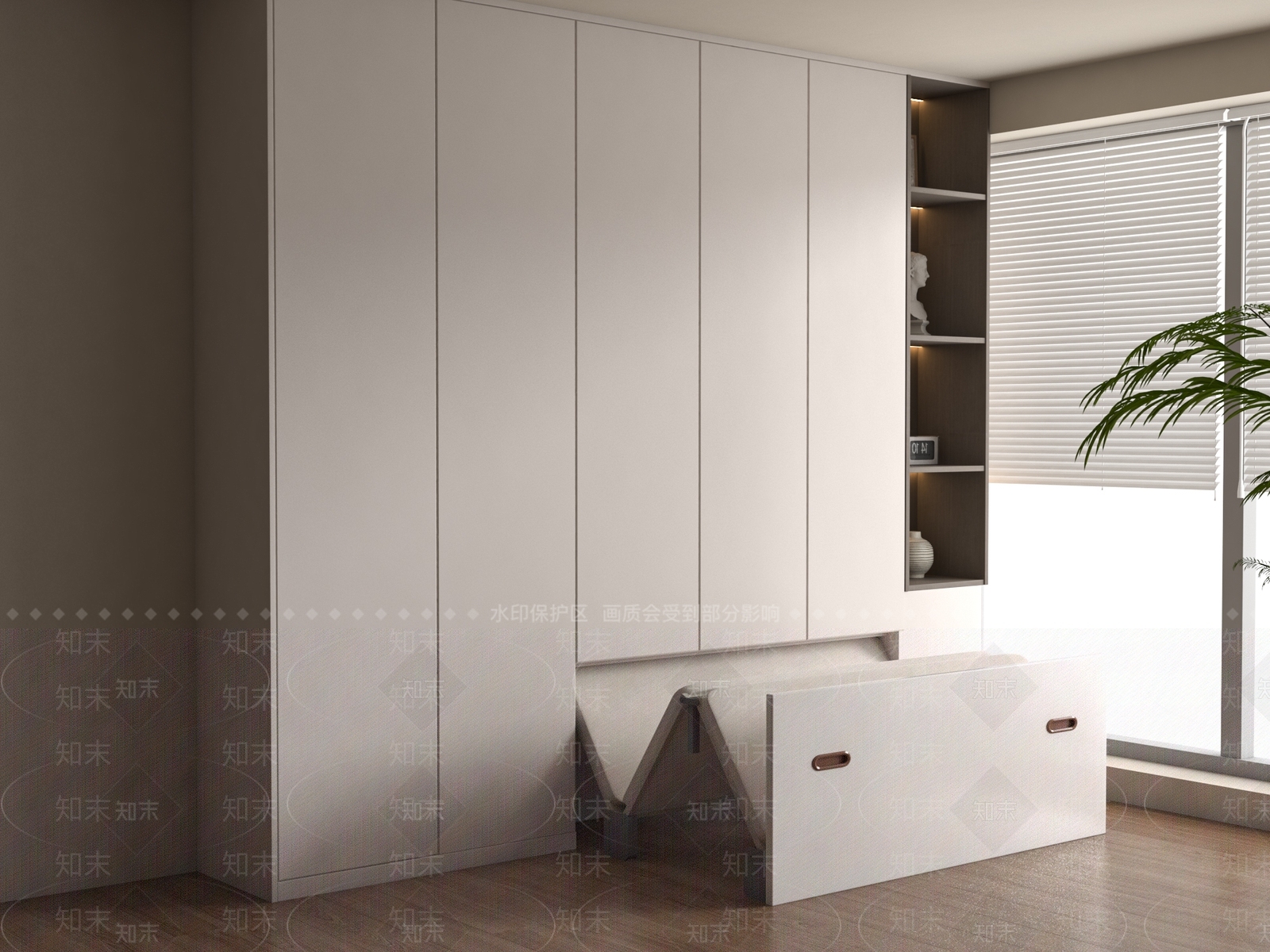 现代其他床具SU模型下载【ID:1179035010】