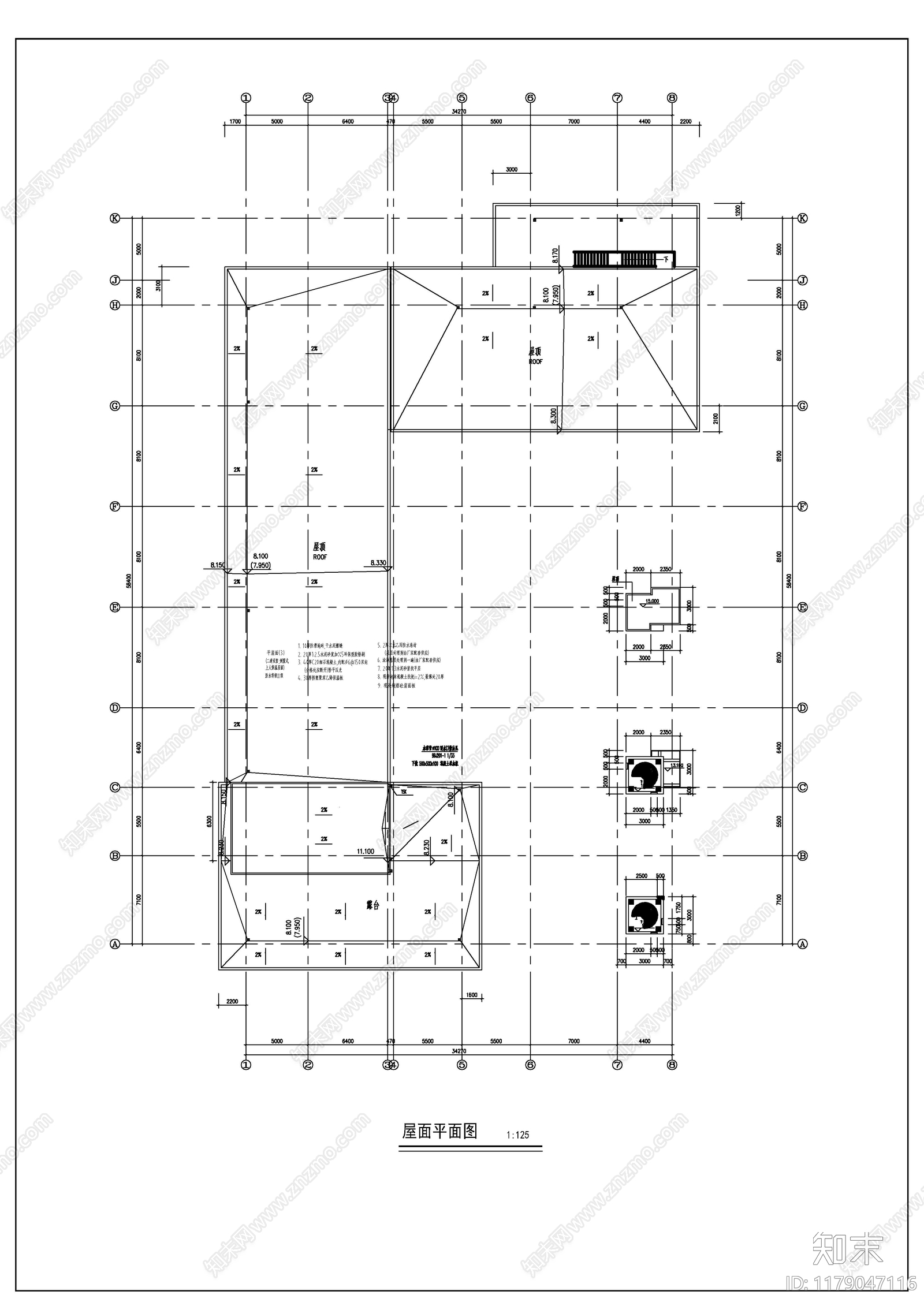 现代商业街cad施工图下载【ID:1179047116】