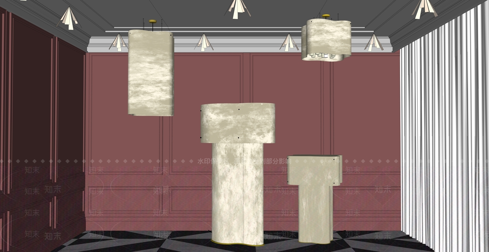 意式现代其他灯具SU模型下载【ID:1179052650】