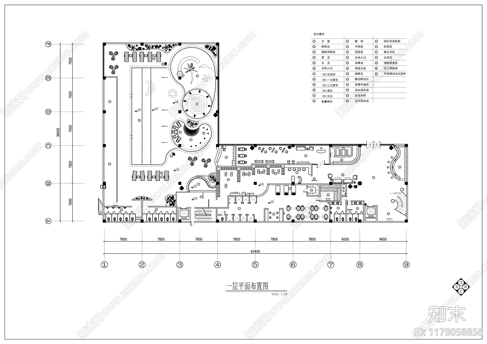建筑平面图施工图下载【ID:1179058856】
