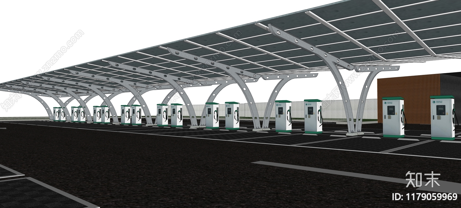现代停车场SU模型下载【ID:1179059969】