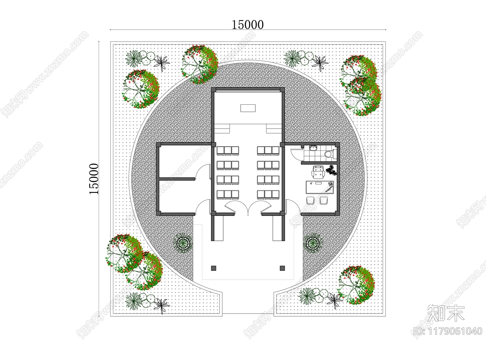 现代教堂施工图下载【ID:1179061040】