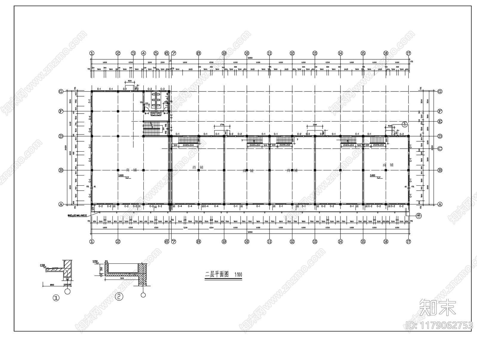 现代商业街cad施工图下载【ID:1179062753】