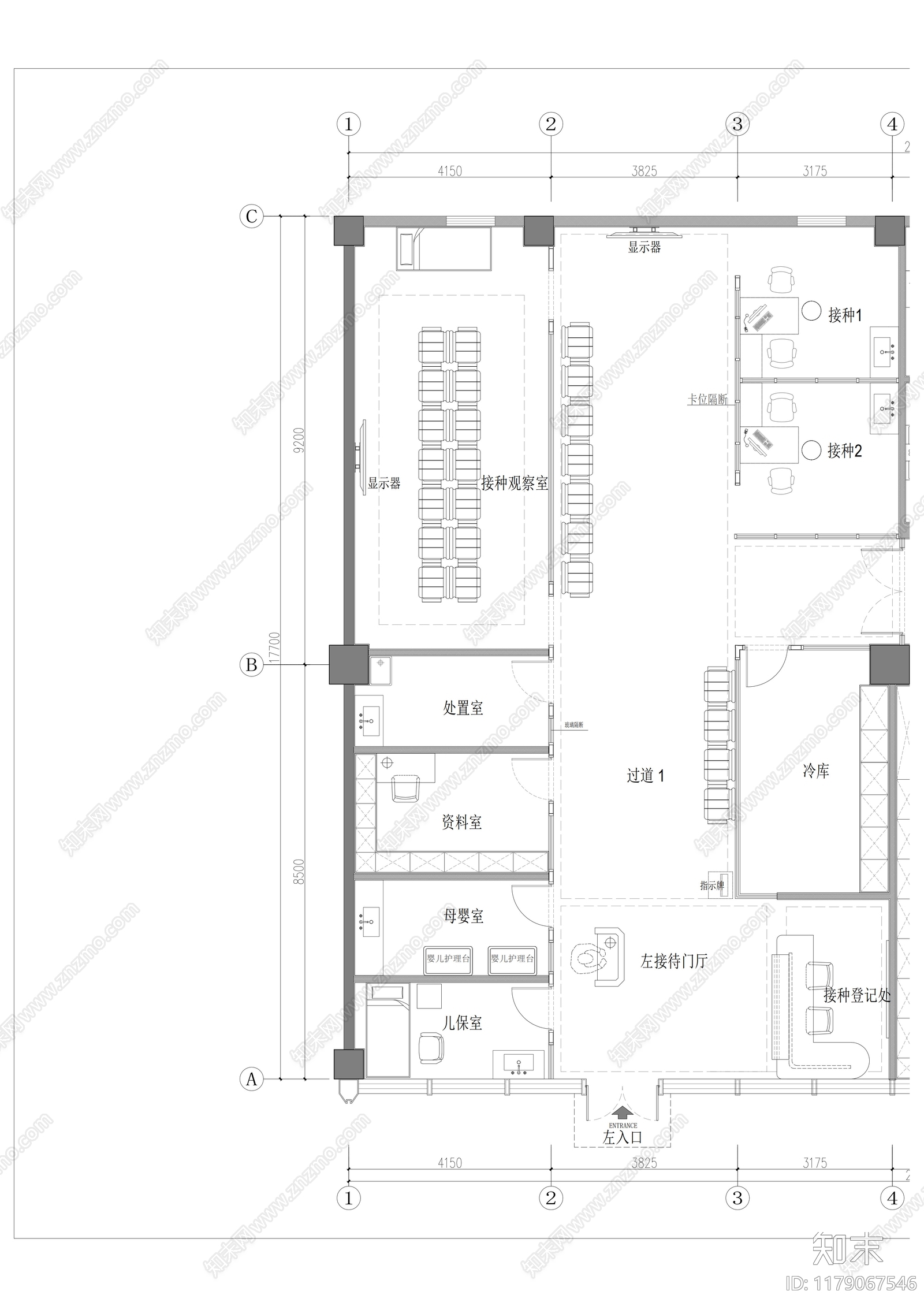 现代医院cad施工图下载【ID:1179067546】