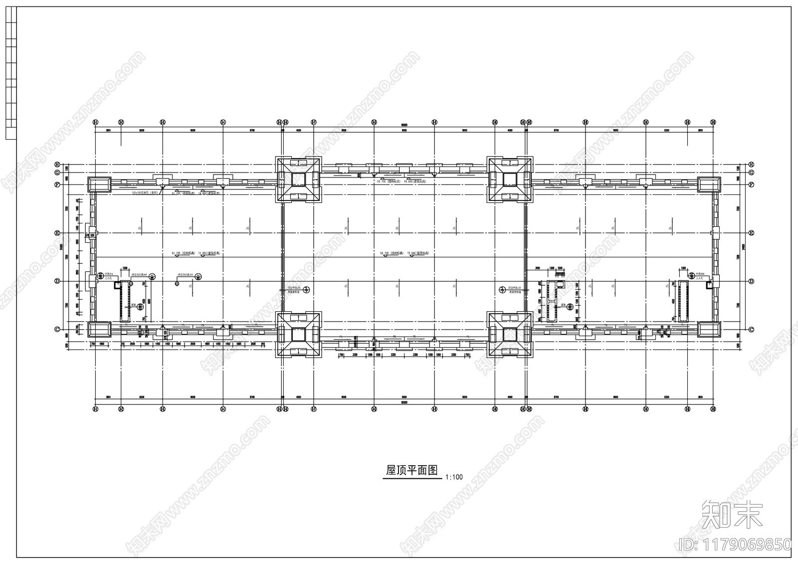 现代欧式酒店建筑cad施工图下载【ID:1179069850】