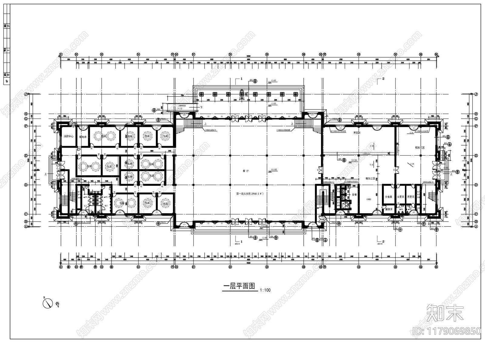 现代欧式酒店建筑cad施工图下载【ID:1179069850】