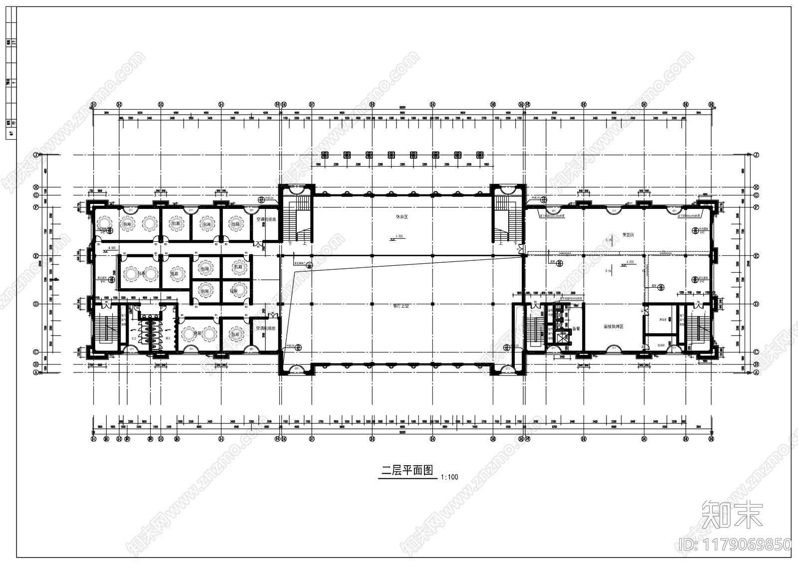 现代欧式酒店建筑cad施工图下载【ID:1179069850】