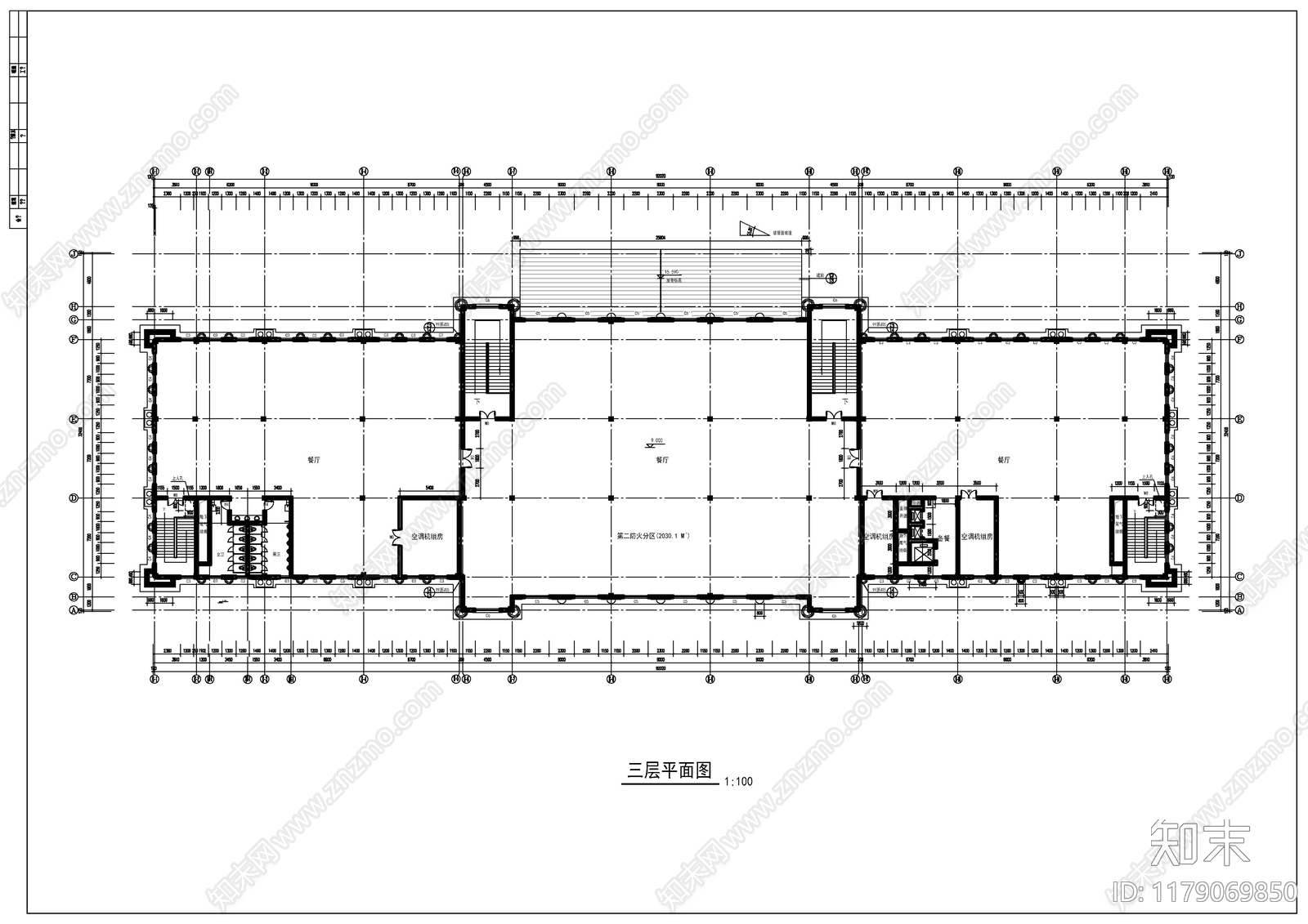 现代欧式酒店建筑cad施工图下载【ID:1179069850】