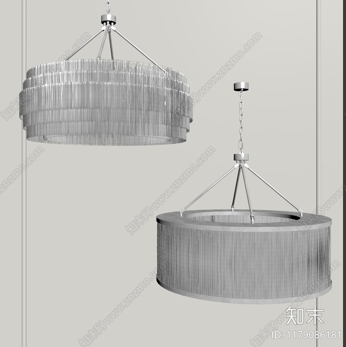 现代吊灯SU模型下载【ID:1179086181】