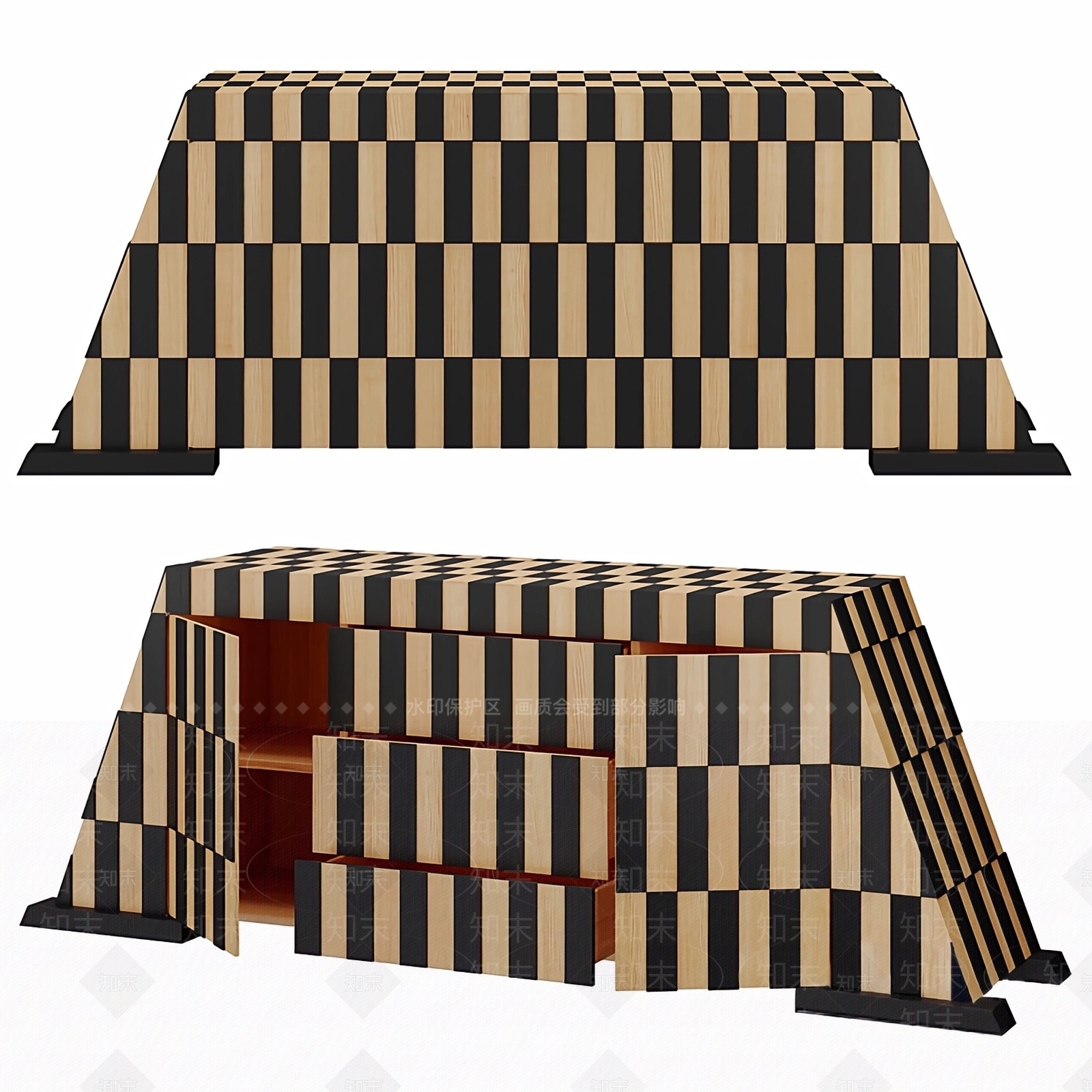 意式原木玄关柜3D模型下载【ID:1179088442】