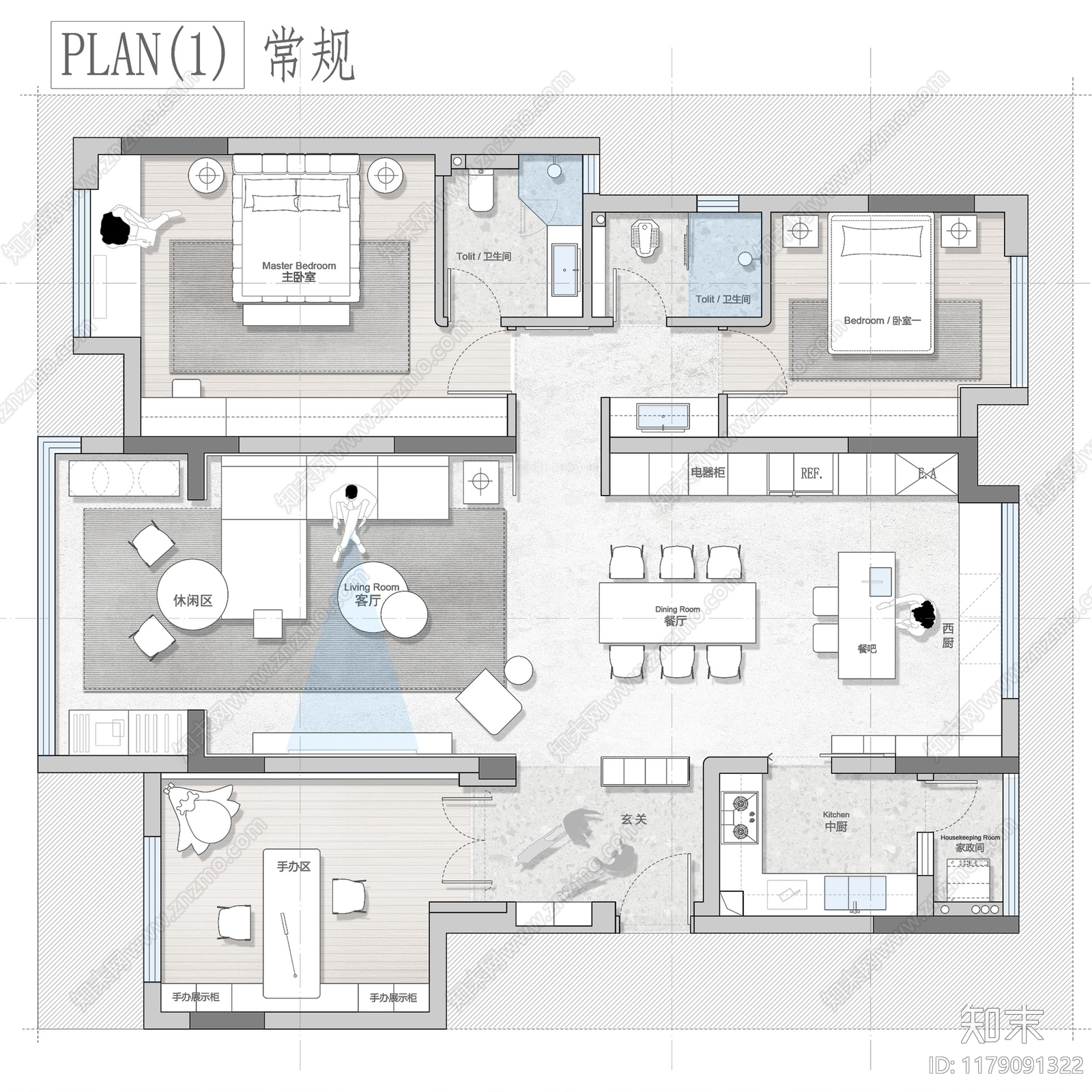 平层施工图下载【ID:1179091322】