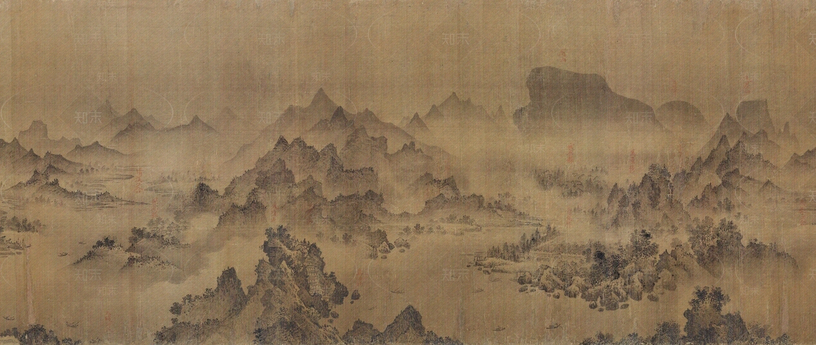 中式新中式挂画贴图下载【ID:1179093110】