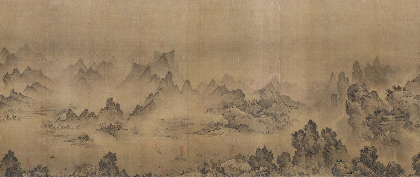 新中式中式挂画贴图下载【ID:1179093239】