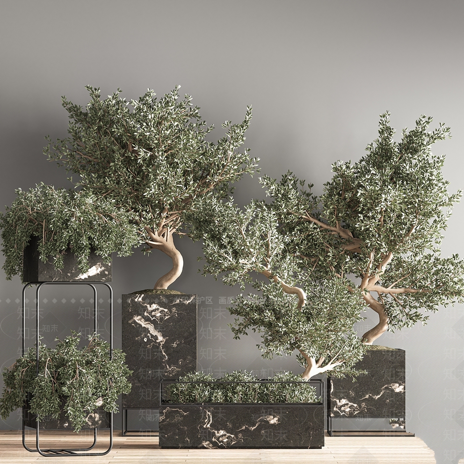 盆栽3D模型下载【ID:1179107317】