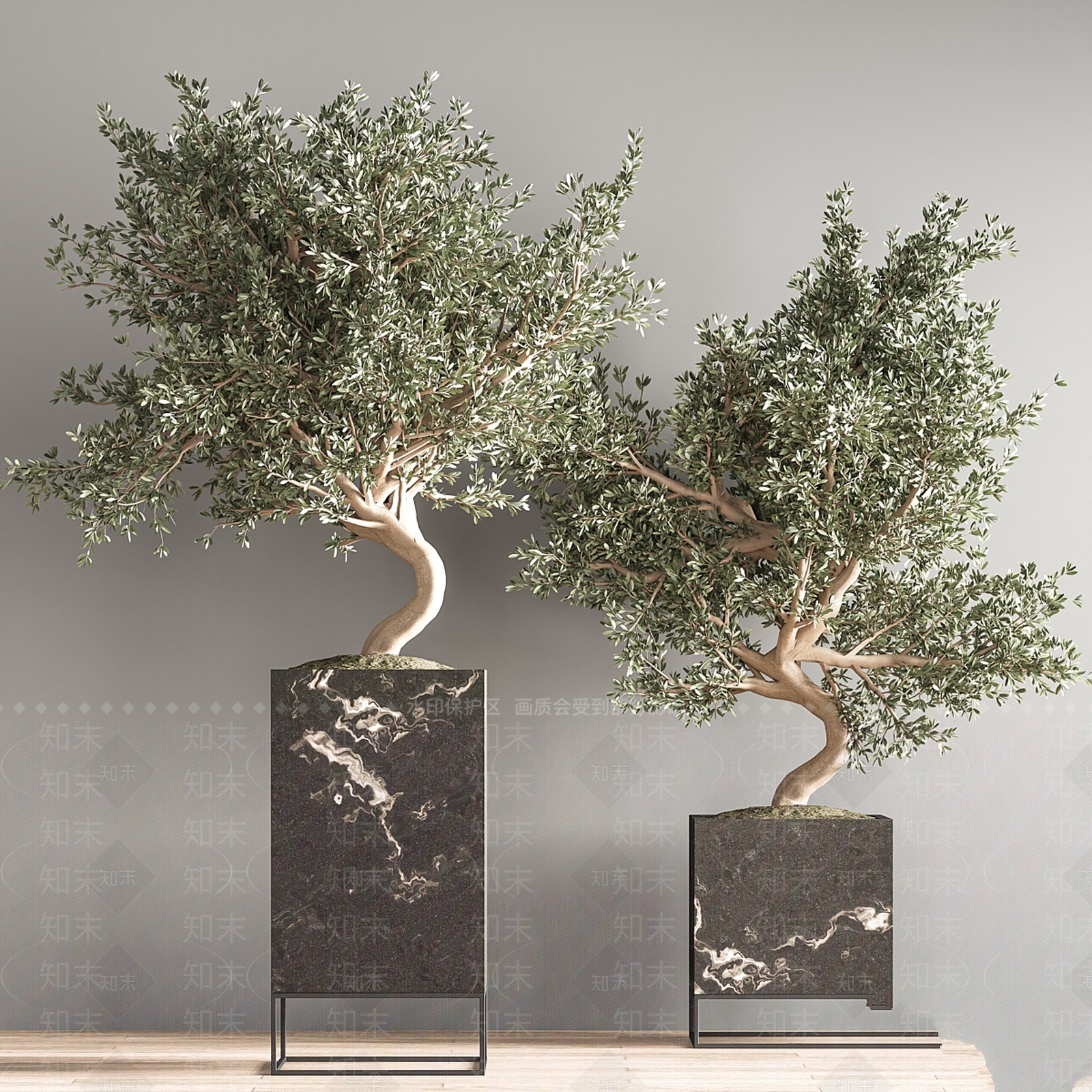 盆栽3D模型下载【ID:1179107317】