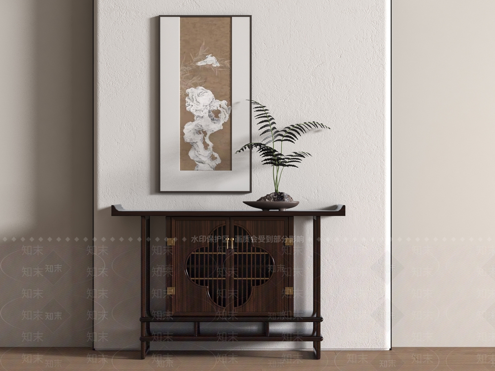 新中式条案3D模型下载【ID:1179112338】
