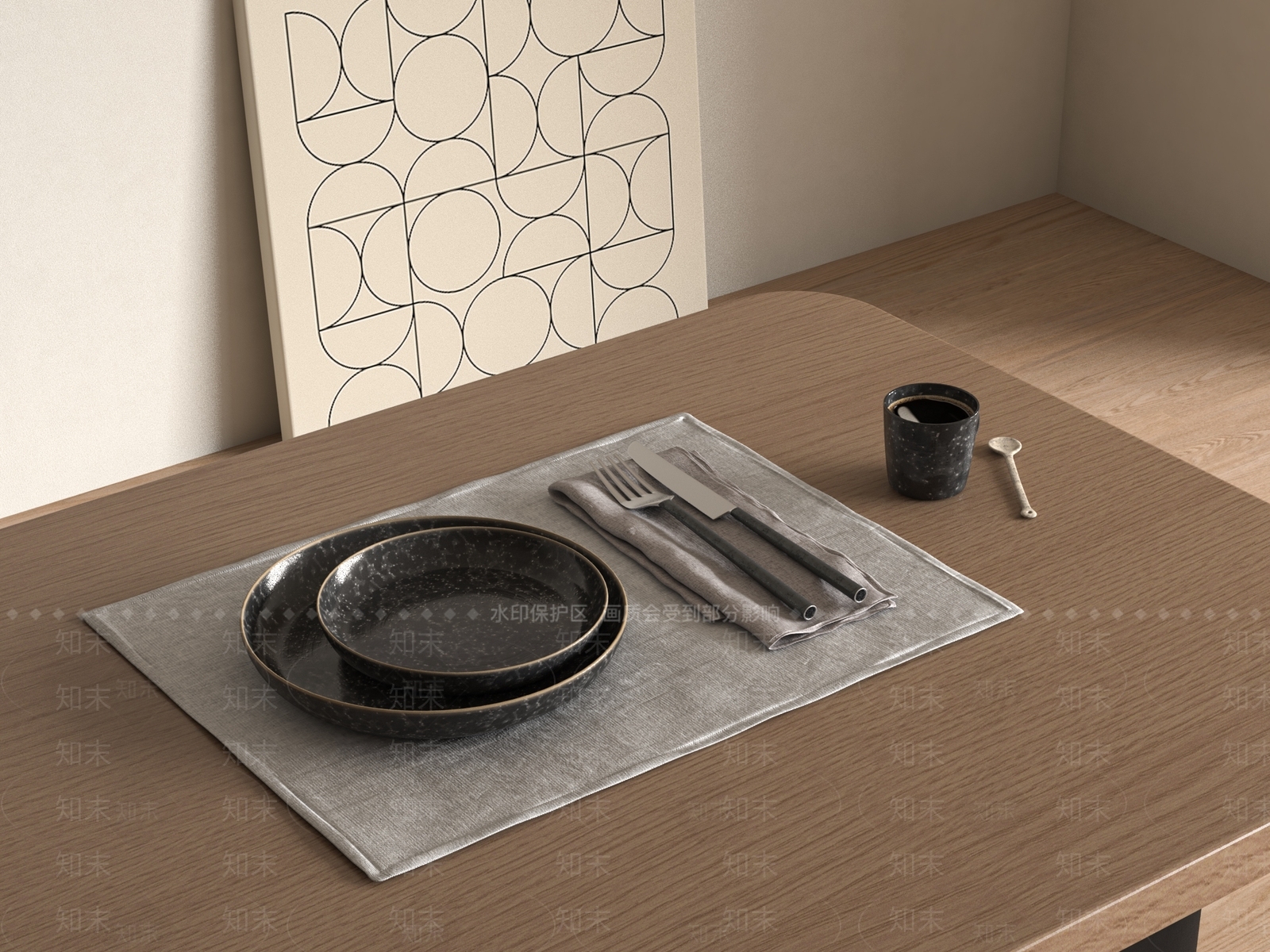 餐具SU模型下载【ID:1179112993】