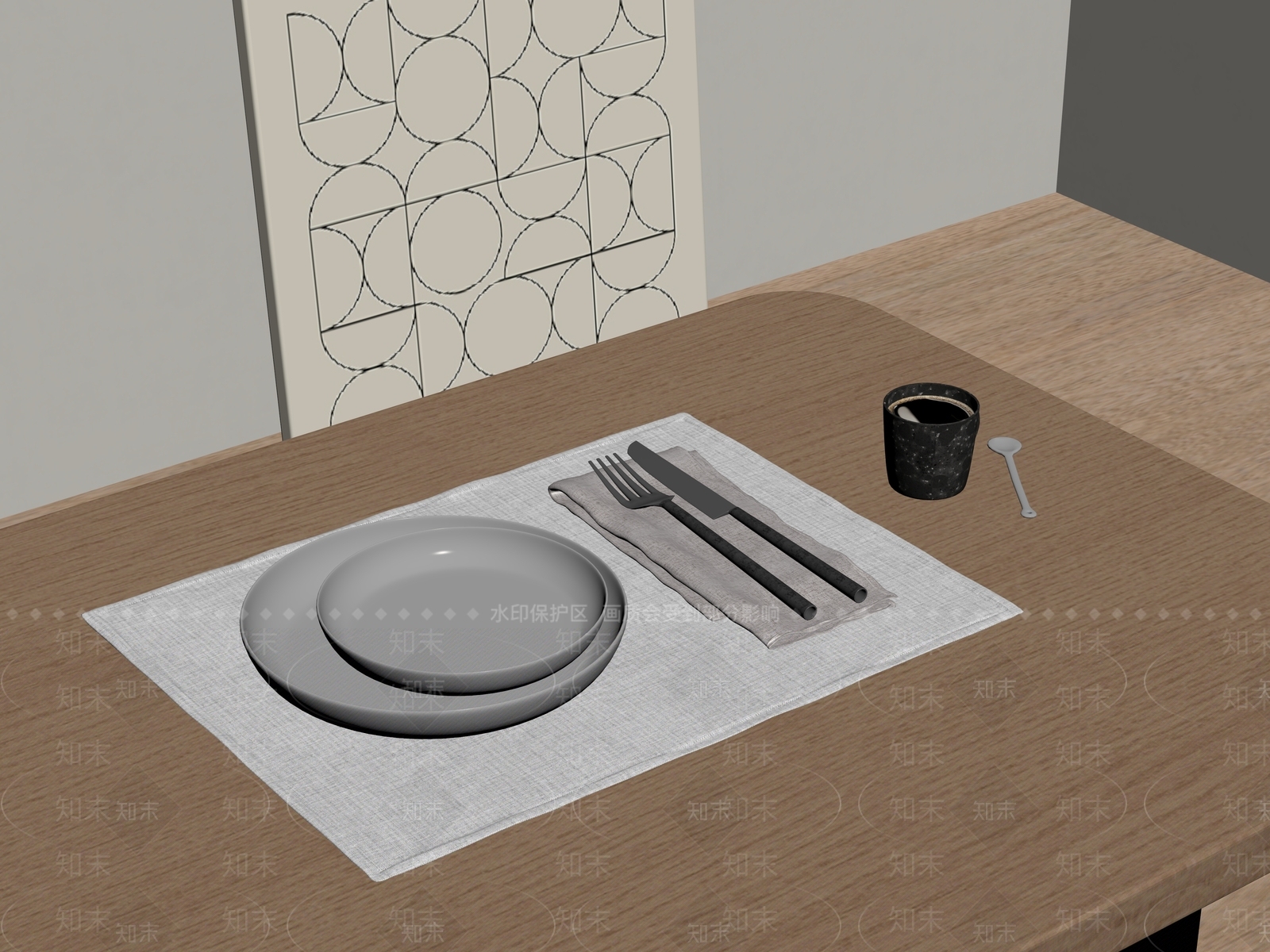 餐具SU模型下载【ID:1179112993】