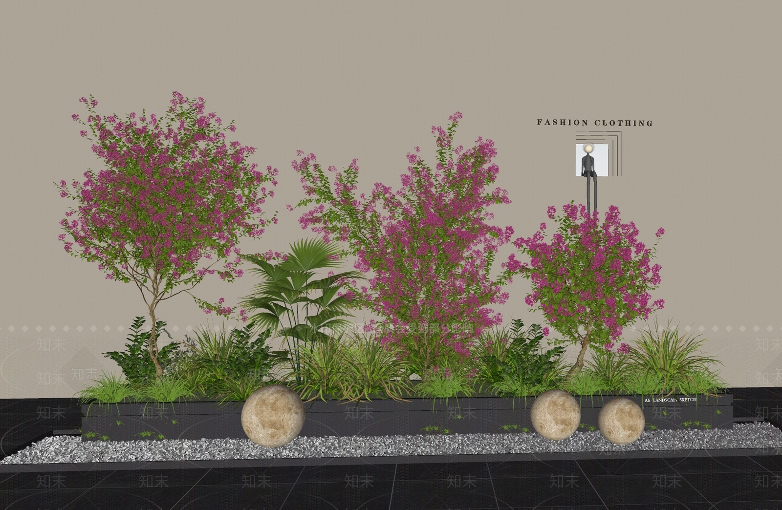 植物组合SU模型下载【ID:1179121202】