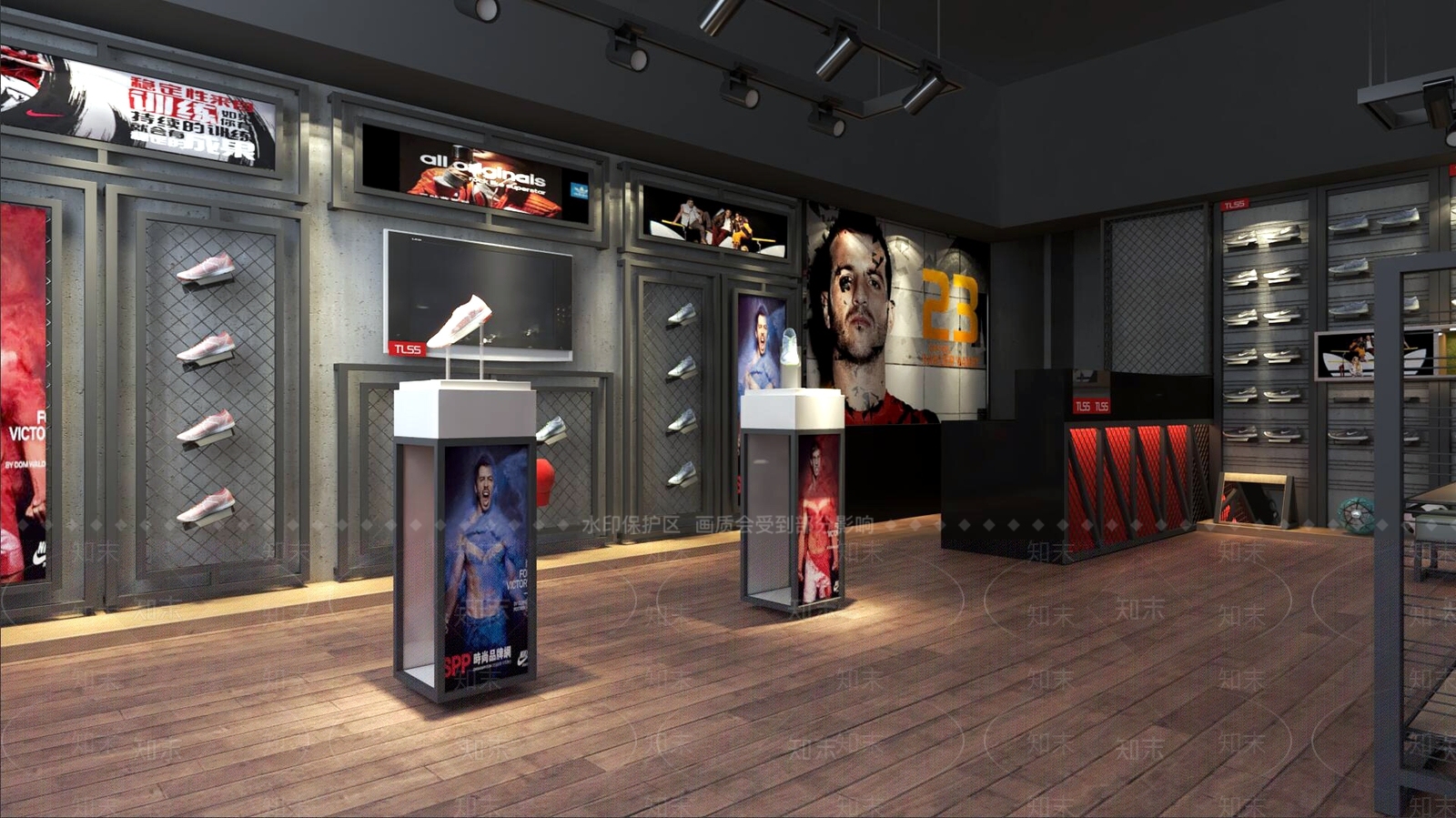 工业服装店3D模型下载【ID:1179136076】